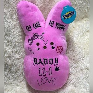 NWT 15” Customized Tattooed Lil Peep Pink Peep Plush